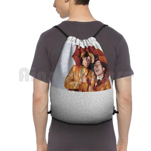 Movie Script Singing In The Rain Drawstring Bag Gym Waterproof