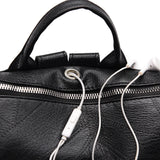 PU Leather Backpack for Women Waterproof Bagpack Anti-theft Travel Rucksack