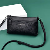 Classic Pattern Small Leather Shoulder Bag Messenger Bag Mini Handbag