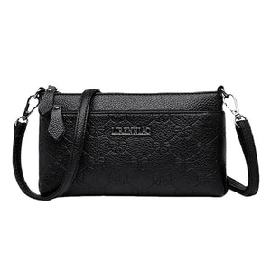 Classic Pattern Small Leather Shoulder Bag Messenger Bag Mini Handbag