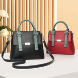 Classic PU Leather Tote Bag Shoulder Bag For Mom's Birthday