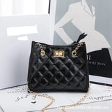 Quilt Chain Shoulder Bag Small Diamond Lattice Handbag Crossbody Purse L
