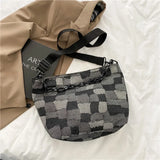 Vintage Distressed Cross Body Shoulder Bag with 2 Straps