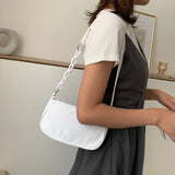 Classic Texture Women Nylon Totes Shoulder Bag Street Style Handbag Purse