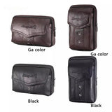 Classic Texture Men Pu Leather Fanny Waist Bag