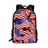 Classic Flag Backpack Primary Children Kids Bagpack Elementary