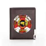 USSR Leather Wallet Military Men Women Billfold Credit Card Holders