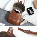 Vintage Messenger Bag Saddle Flap Shoulder Bag PU Leather Crossbody