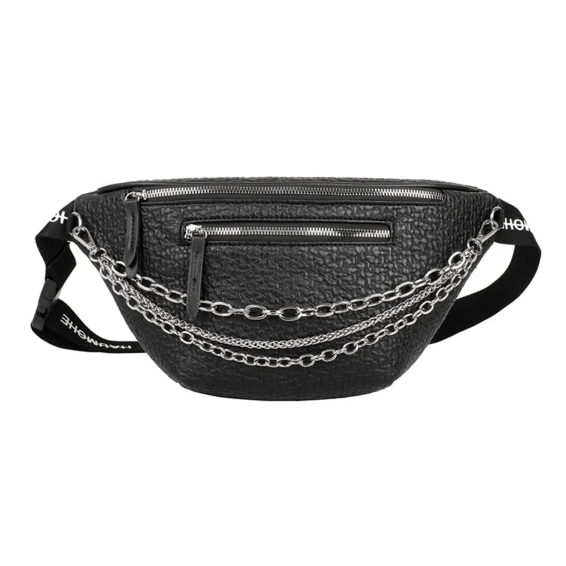 Classic 2-IN-1 Leather Shoulder Bag Chest Bag Travel Satchel