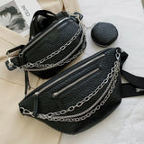 Classic 2-IN-1 Leather Shoulder Bag Chest Bag Travel Satchel