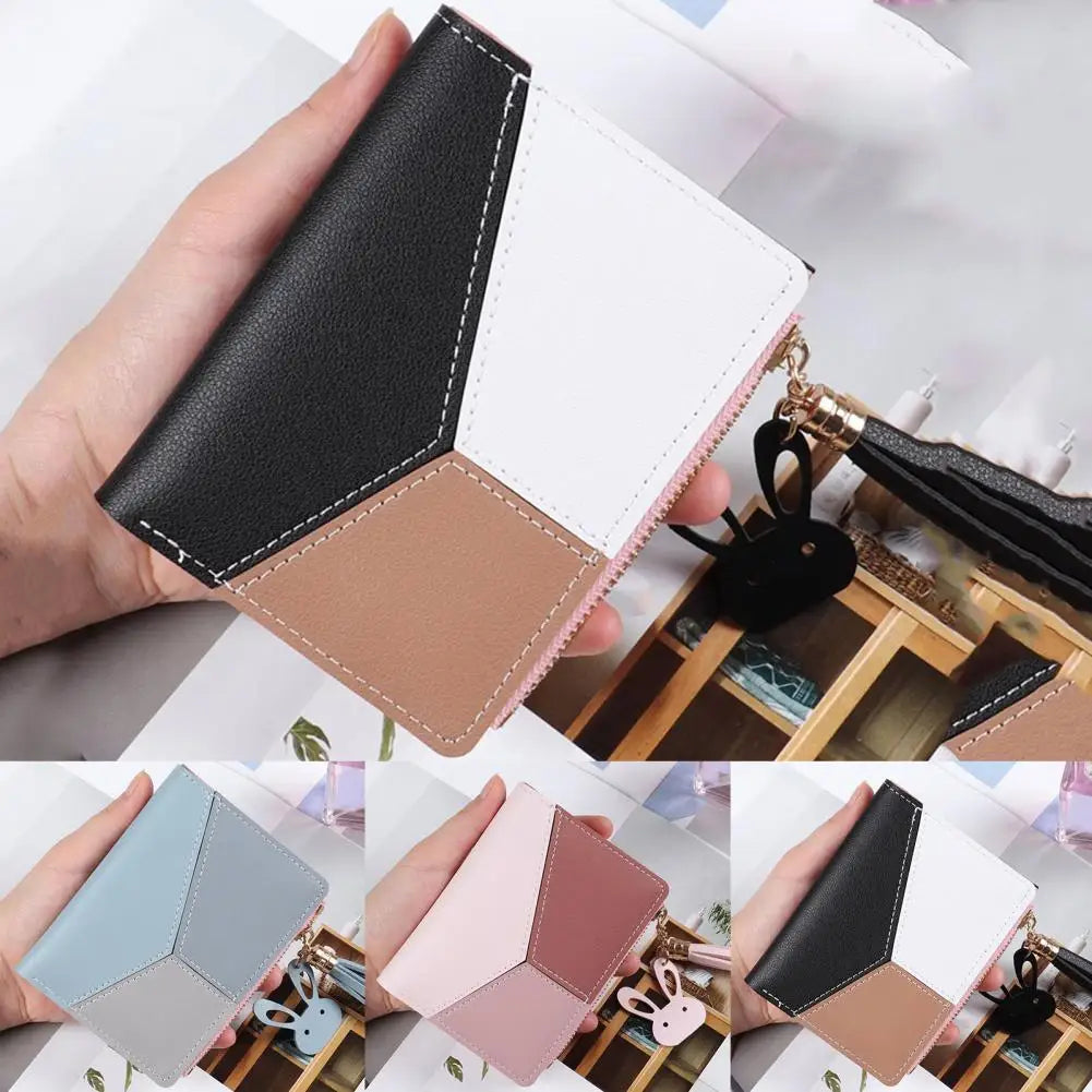 Classic Women Wallet Large Capacity Storage Supplies Short Wallet Zipper Closure