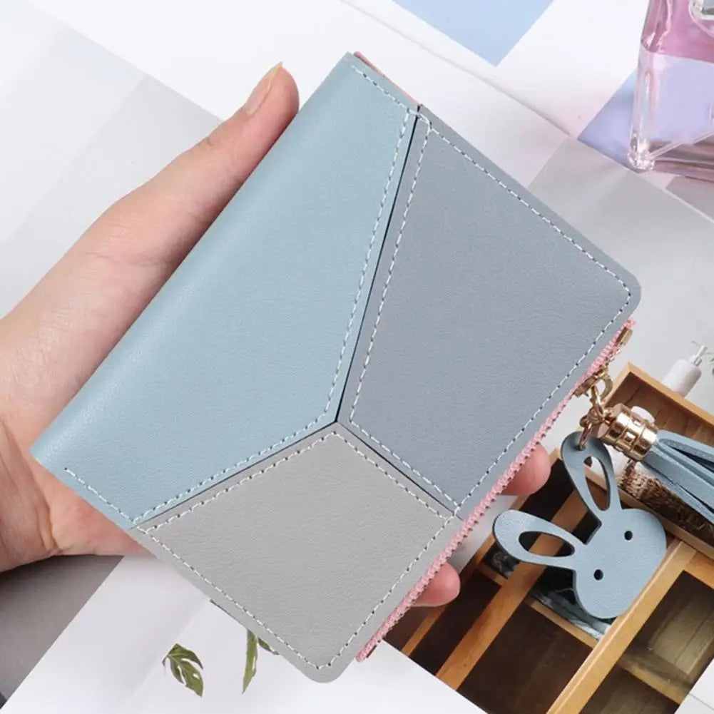 Classic Women Wallet Large Capacity Storage Supplies Short Wallet Zipper Closure