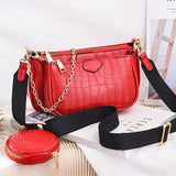 Hot Selling Three-piece Chain One-shoulder Messenger Bag