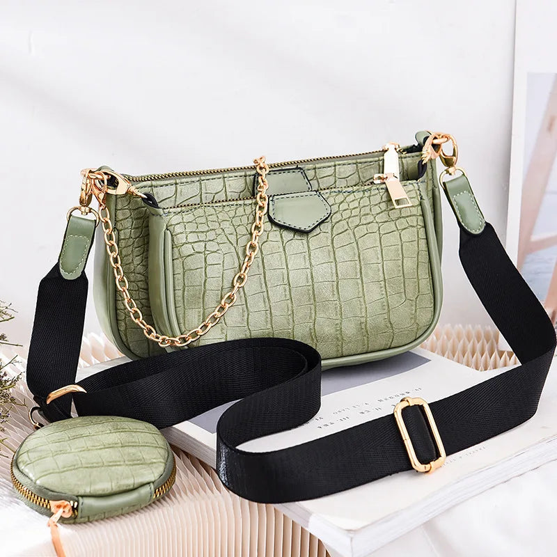 Hot Selling Three-piece Chain One-shoulder Messenger Bag