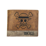 Vintage Brown Men's Wallet with Coin Zipper