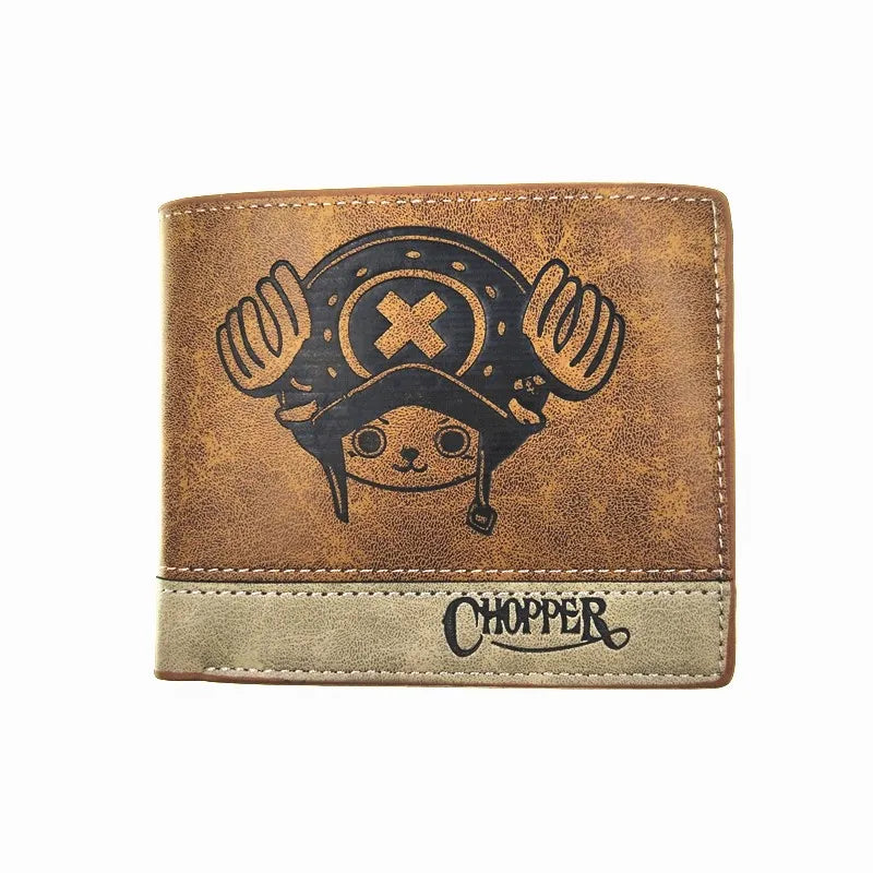 Vintage Brown Men's Wallet with Coin Zipper
