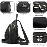 Classic Shoulder Bag Ladies Multi-purpose Bag Nylon Print Small Bac