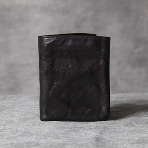 Classic Leather Wallet Vintage Style Men Wallet Multi-function Document Bag