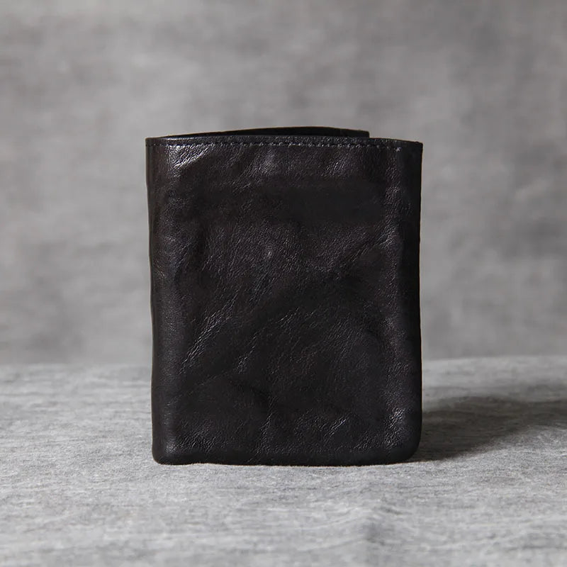 Classic Leather Wallet Vintage Style Men Wallet Multi-function Document Bag