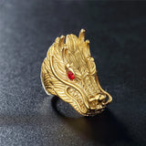 Dragon Engagement Ring Stainless Steel Men Jewelry Bague Femme