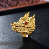 Dragon Engagement Ring Stainless Steel Men Jewelry Bague Femme