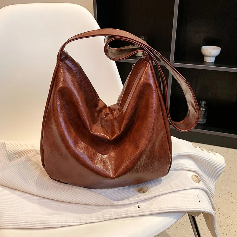 Classical Women Lady Large Capacity PU Leather Single Shoulder Crossbody Bags