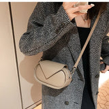 Classy Oval Shaped Women's Bags Triangle Cover Shoulder Bag Female Commuter Bag