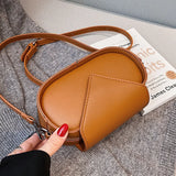 Classy Oval Shaped Women's Bags Triangle Cover Shoulder Bag Female Commuter Bag