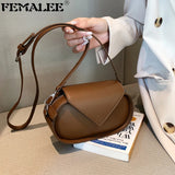 Classy Oval Shaped Women's Bags Triangle Cover Shoulder Bag Female Commuter Bag