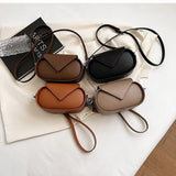 Classy Oval Shaped Women's Bags Triangle Cover Shoulder Bag Female Commuter Bag
