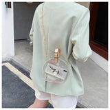 Clear Acrylic Chain Party Evening Bag Women Shoulder Bag Candy Purses Handba