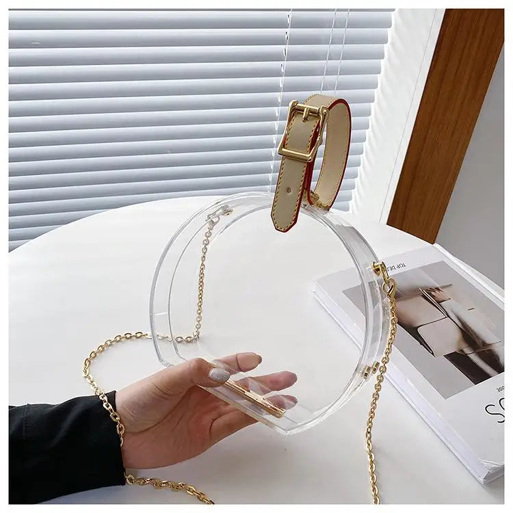 Clear Acrylic Chain Party Evening Bag Women Shoulder Bag Candy Purses Handba