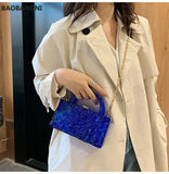 Clear Acrylic Evening Bag Top Handle Clutch Crystal Hand