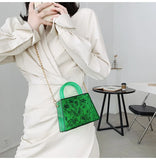 Clear Acrylic Jelly PVC Bag Trapezoid Box Transparent Handle Crossbody Bags