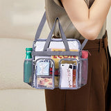 Clear Stadium Approved Shoulder Bag with Zipper Closure