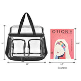 Clear Stadium Approved Shoulder Bag with Zipper Closure