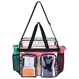 Clear Stadium Approved Shoulder Bag with Zipper Closure