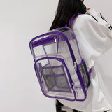 Clear Bag Stadium Approved PVC Transparent Backpack