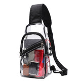 Clear Casual Travel Chest Bag for Men Women PVC Sling Chest Pouch