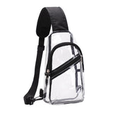 Clear Casual Travel Chest Bag for Men Women PVC Sling Chest Pouch