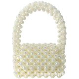 Clear Colored Crystal Beaded Shoulder bags Women Beads Small Clutch Handbag