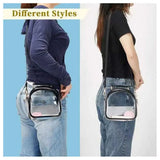 Clear Cross-body Bags for Women PVC Transparent Shoulder Phone Bag