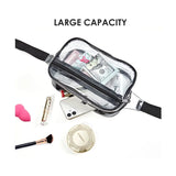 Clear Fanny Pack PVC Belt Bag Transparent Waist Pouch for Concerts Sports