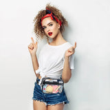 Clear Fanny Pack PVC Belt Bag Transparent Waist Pouch for Concerts Sports