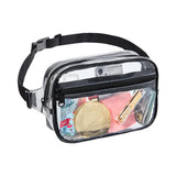 Clear Fanny Pack PVC Belt Bag Transparent Waist Pouch for Concerts Sports