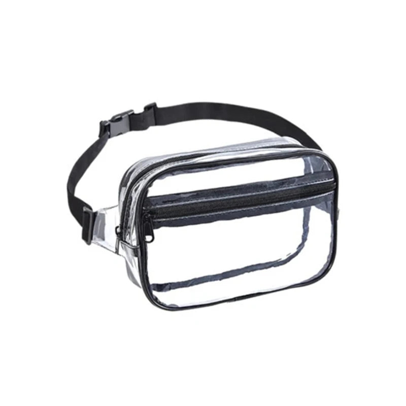 Clear PVC Fanny Pack Transparent Waist Pouch with Adjustable Strap