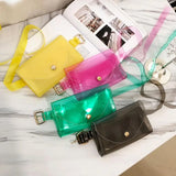 Clear Belt Fanny Packs Female Summer PVC Waist Bags Women Girls