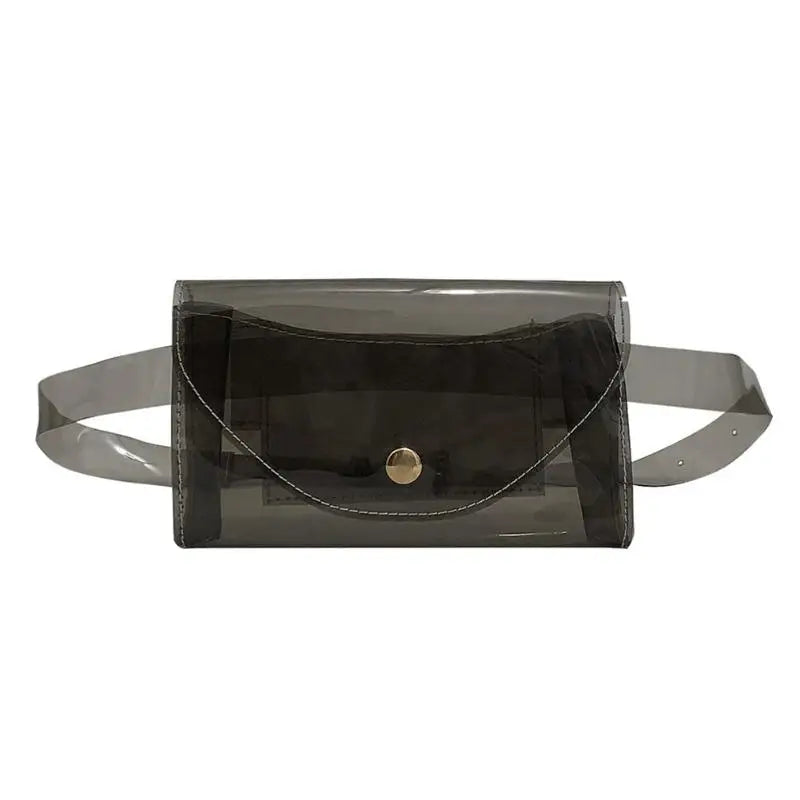Clear Belt Fanny Packs Female Summer PVC Waist Bags Women Girls
