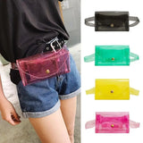 Clear Belt Fanny Packs Female Summer PVC Waist Bags Women Girls