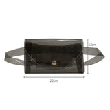 Clear Belt Fanny Packs Female Summer PVC Waist Bags Women Girls